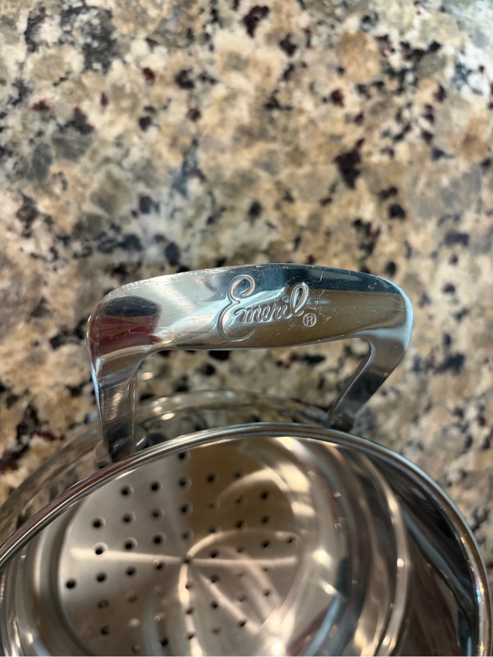 Emeril Lagasse stainless steel steamer insert 4inches by 8 inches - Picture 5 of 9